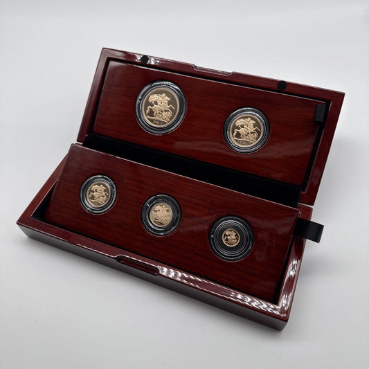 Exclusive Coins 2021 QEII Gold  Proof 5 Coin Set That Commemorates The 95th Birthday