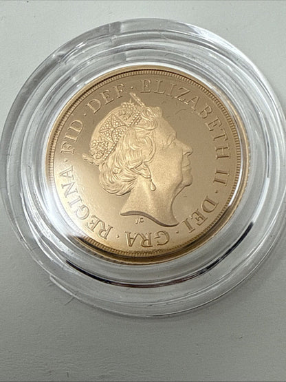 Exclusive Coins 2021 Queen Elizabeth II Proof Full Gold Sovereign As Struck Condition Royal