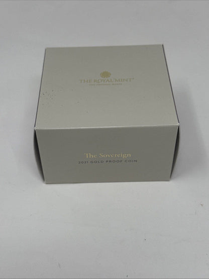 Exclusive Coins 2021 Queen Elizabeth II Proof Full Gold Sovereign As Struck Condition Royal