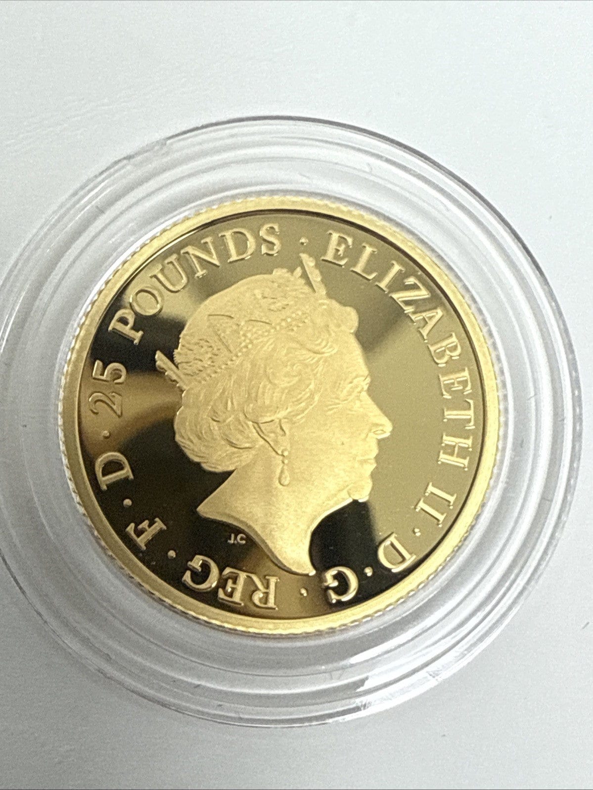Exclusive Coins 2021 Queens Beast Proof 1/4 Oz The Griffin Of Edward III 24k Coin Royal Mint #2