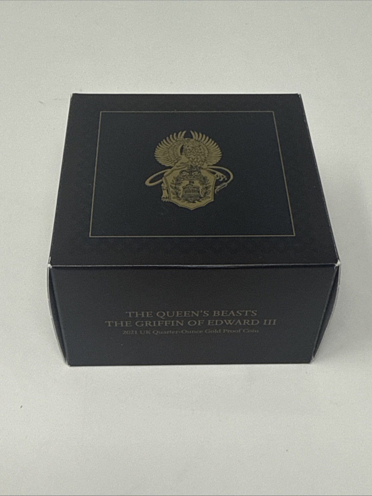 Exclusive Coins 2021 Queens Beast Proof 1/4 Oz The Griffin Of Edward III 24k Coin Royal Mint #2