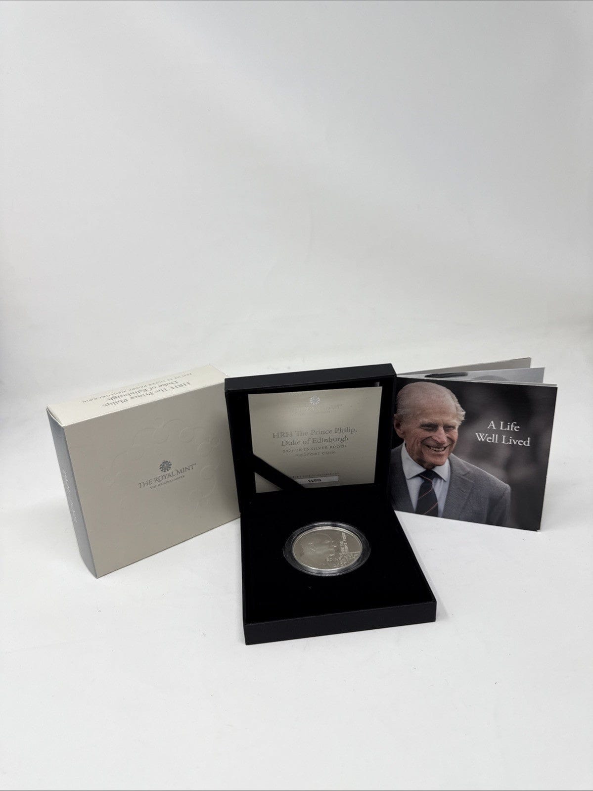Exclusive Coins 2021 UK £5 Silver Proof Piedfort Coin Prince Phillip