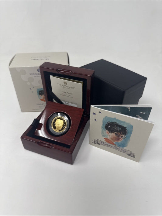 Exclusive Coins 2022 1/4 Oz Harry Potter & The Philosophers Stone Proof Gold Coin Royal Mint