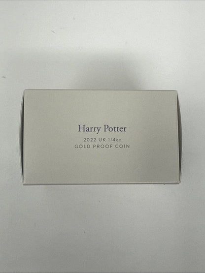 Exclusive Coins 2022 1/4 Oz Harry Potter & The Philosophers Stone Proof Gold Coin Royal Mint
