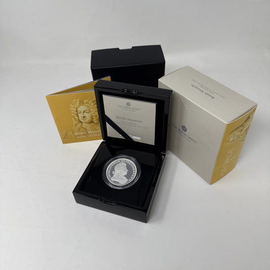 Exclusive Coins 2022 King George I , Two Oz Proof Coin The Monarchs Collection Royal Mint