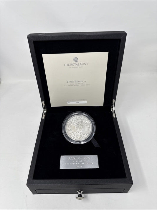 Exclusive Coins 2022 King Henry VII 10oz  Fine Silver Proof Coin Very Low Cert  No 29 Royal Mint
