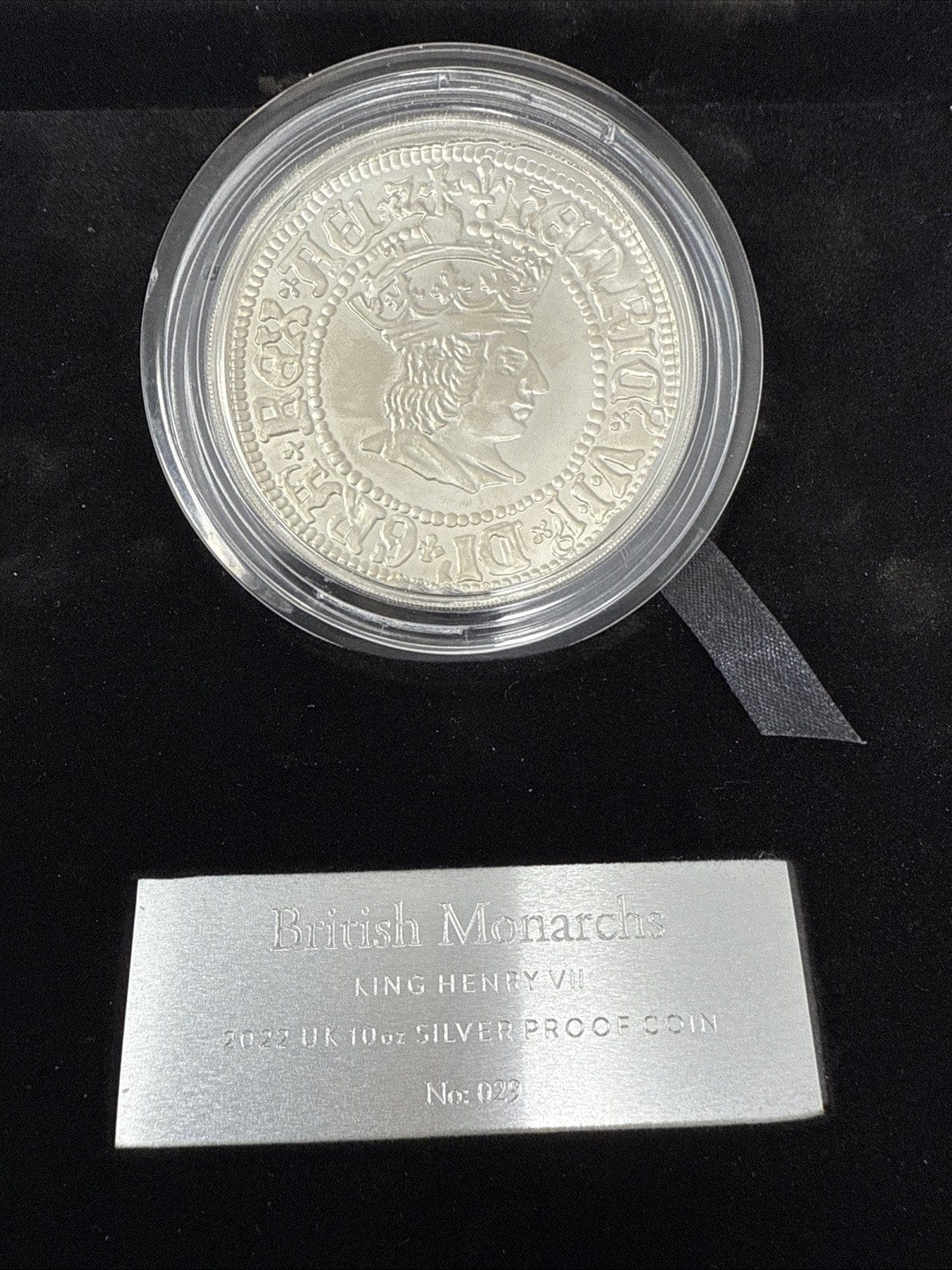 Exclusive Coins 2022 King Henry VII 10oz  Fine Silver Proof Coin Very Low Cert  No 29 Royal Mint