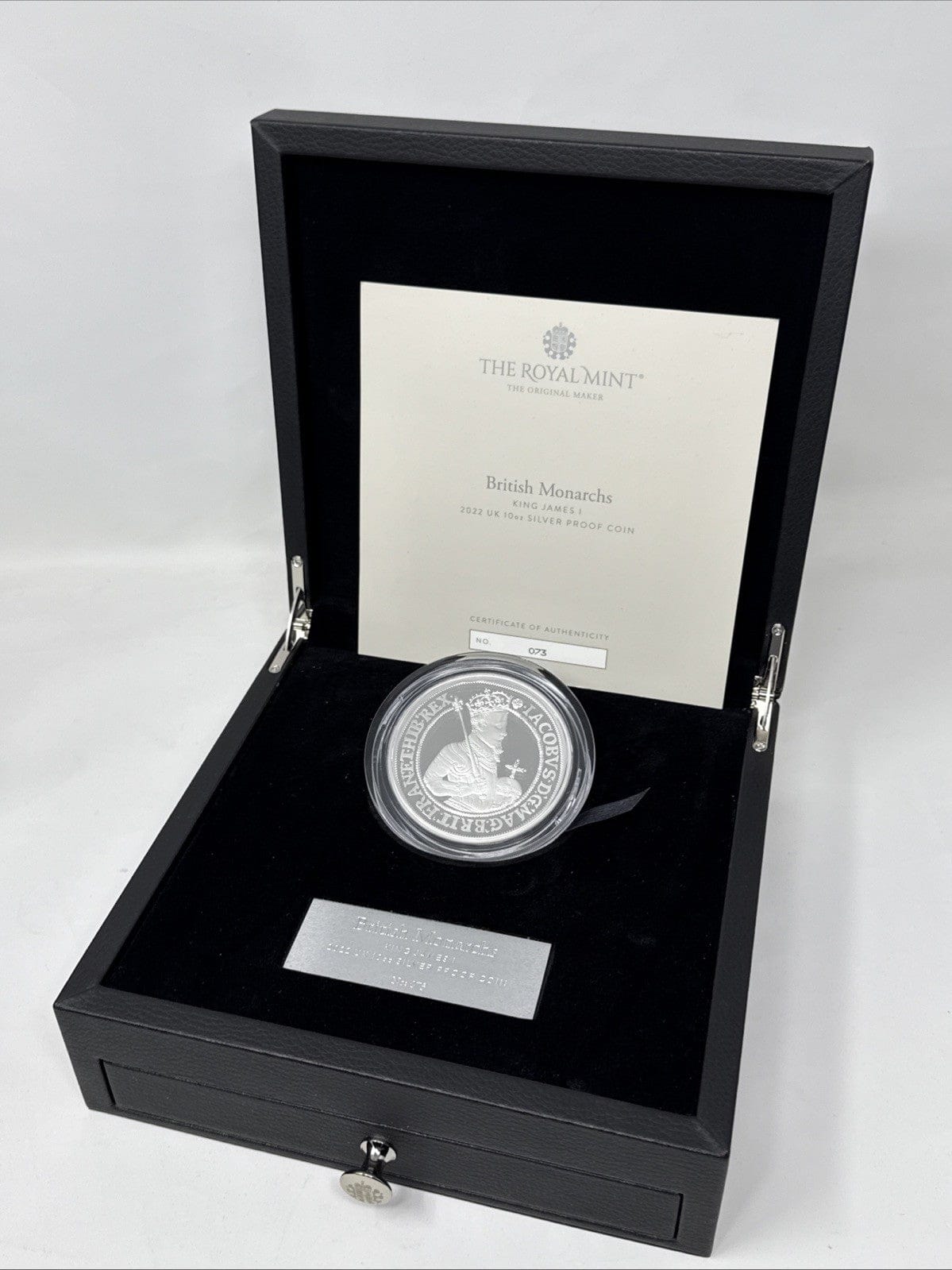 Exclusive Coins 2022 King James I Uk 10oz Silver Proof Coin Royal Mint Low Cert Number