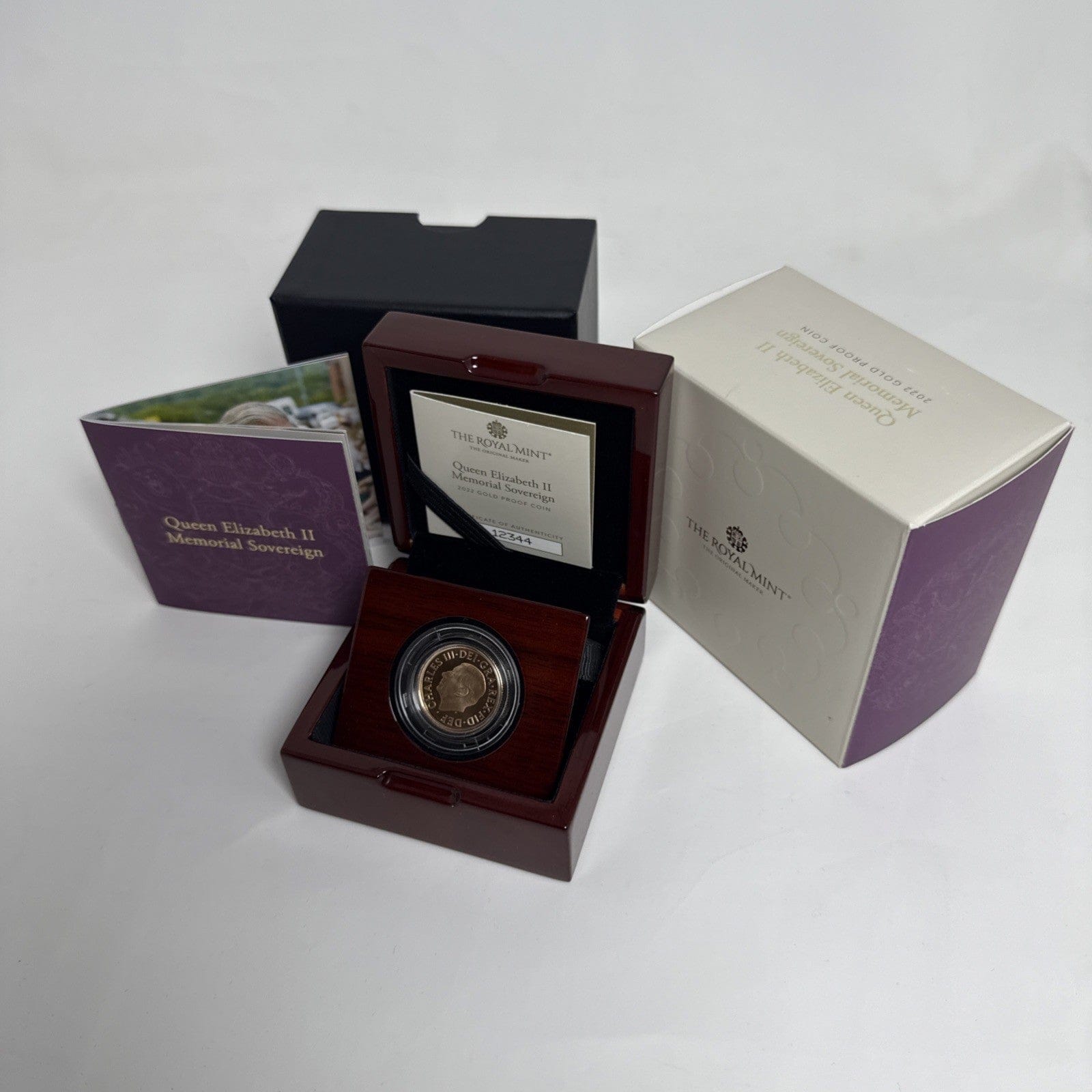 Exclusive Coins 2022 Memorial Queen Elizabeth II Proof Full Sovereign,  Royal Mint As Struck