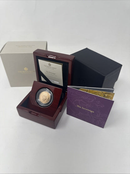Exclusive Coins 2022 Queen Elizabeth II Gold Proof Full Sovereign Platinum Jubilee Royal Mint