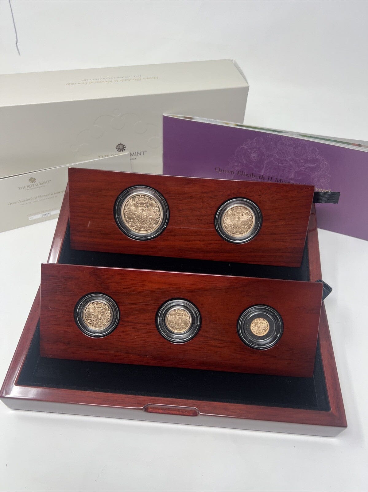 Exclusive Coins 2022 Queen Elizabeth II Memorial Proof Five Coin Set Royal Mint