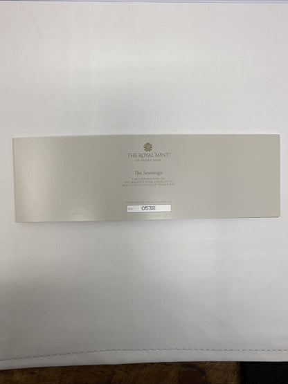 Exclusive Coins 2023 Coronation Of Charles III Gold  Proof Five Coin Set All Original Boxes FDC