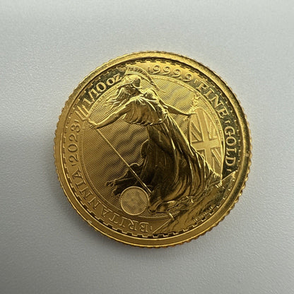 Exclusive Coins 2023 Queen Elizabeth II 1/10 Oz Gold Britannia 999.9 Fine