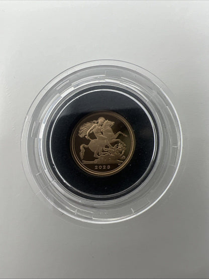 Exclusive Coins 2023 The Coronation Of King Charles Proof Quarter Sovereign