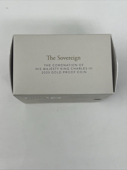 Exclusive Coins 2023 The Coronation Of King Charles Proof Sovereign