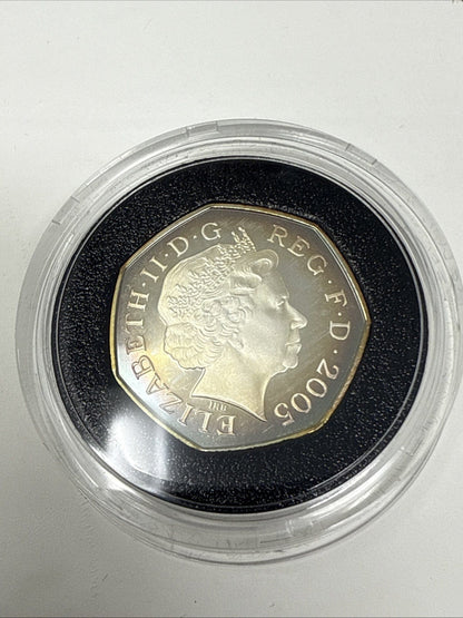 Exclusive Coins A Royal Mint United Kingdom 2005 Silver Proof Piedfort Four Coin Set & COA