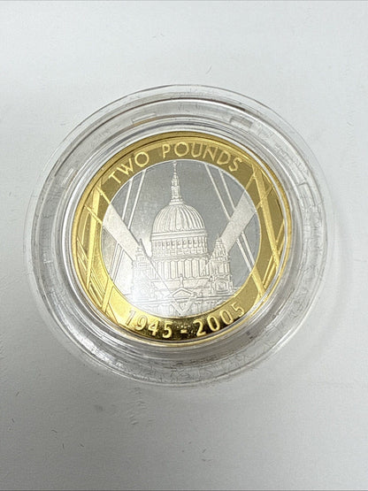 Exclusive Coins A Royal Mint United Kingdom 2005 Silver Proof Piedfort Four Coin Set & COA