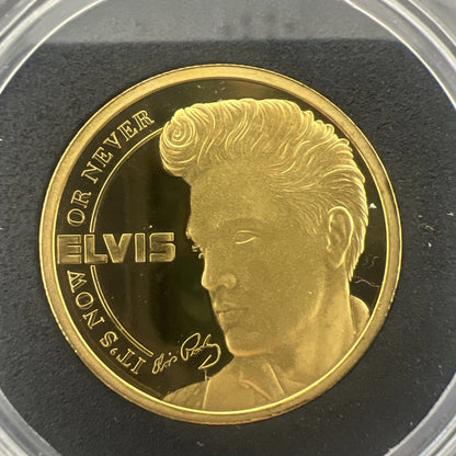 Exclusive Coins Elvis The Official It’s Now Or Never Gold Coin And Silver Set