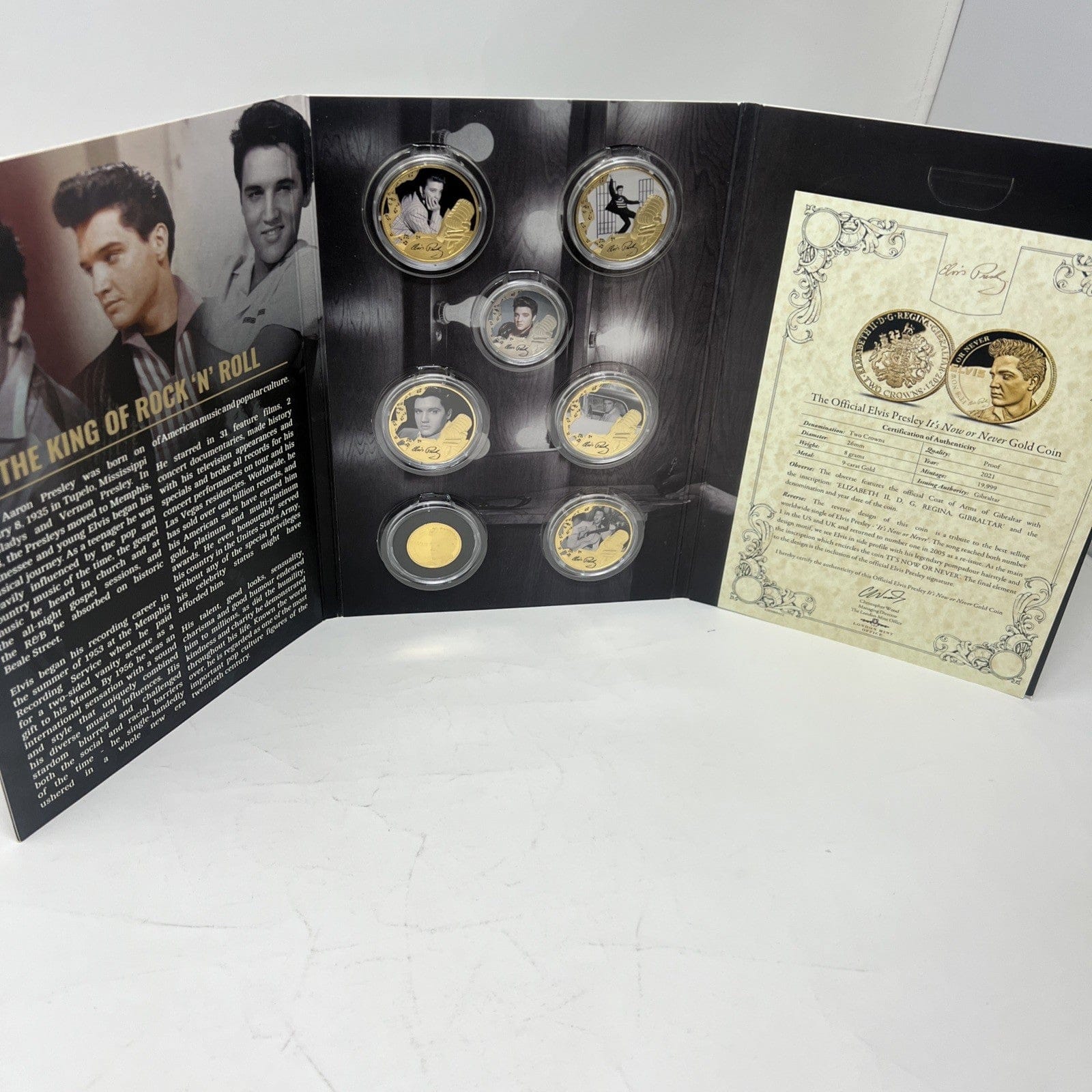 Exclusive Coins Elvis The Official It’s Now Or Never Gold Coin And Silver Set