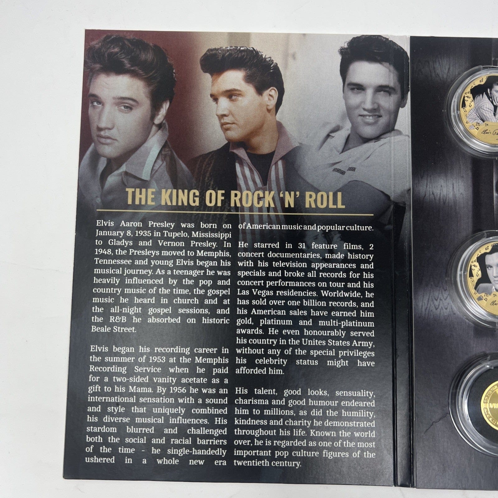 Exclusive Coins Elvis The Official It’s Now Or Never Gold Coin And Silver Set