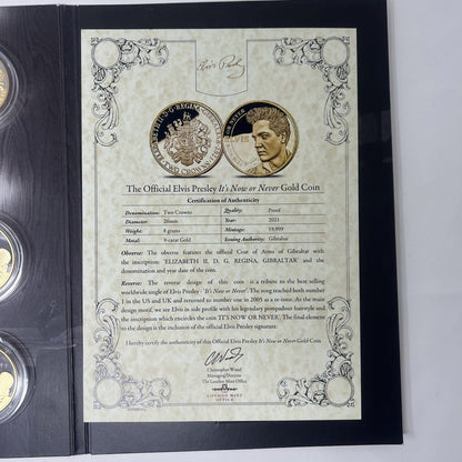 Exclusive Coins Elvis The Official It’s Now Or Never Gold Coin And Silver Set