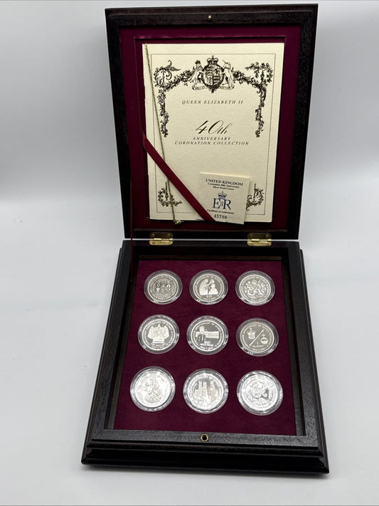Exclusive Coins Queen Elizabeth II 40th Anniversary Of The Coronation Proof Silver Collection