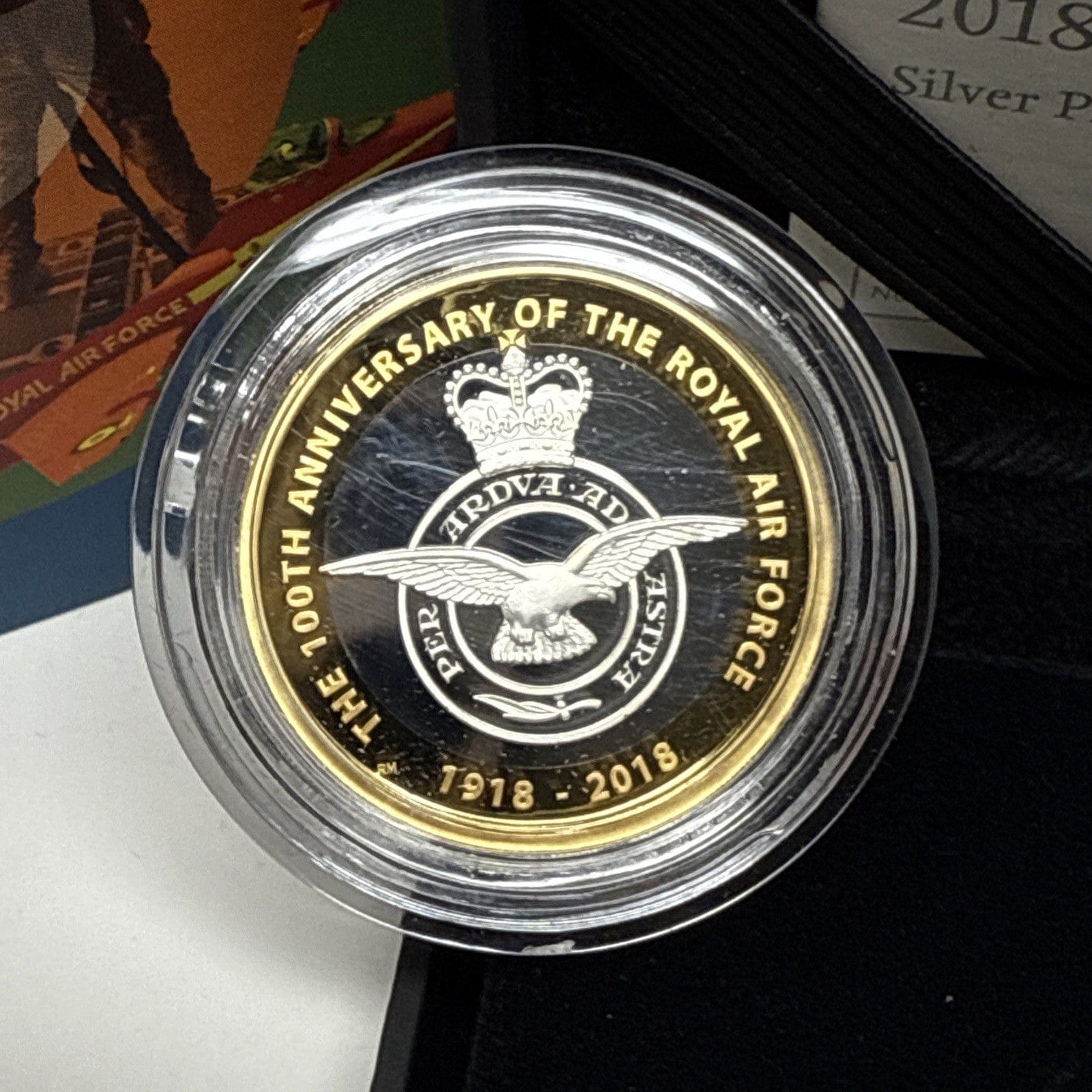 Exclusive Coins RAF centenary Badge 2018 UK £2 Silver Proof Coin