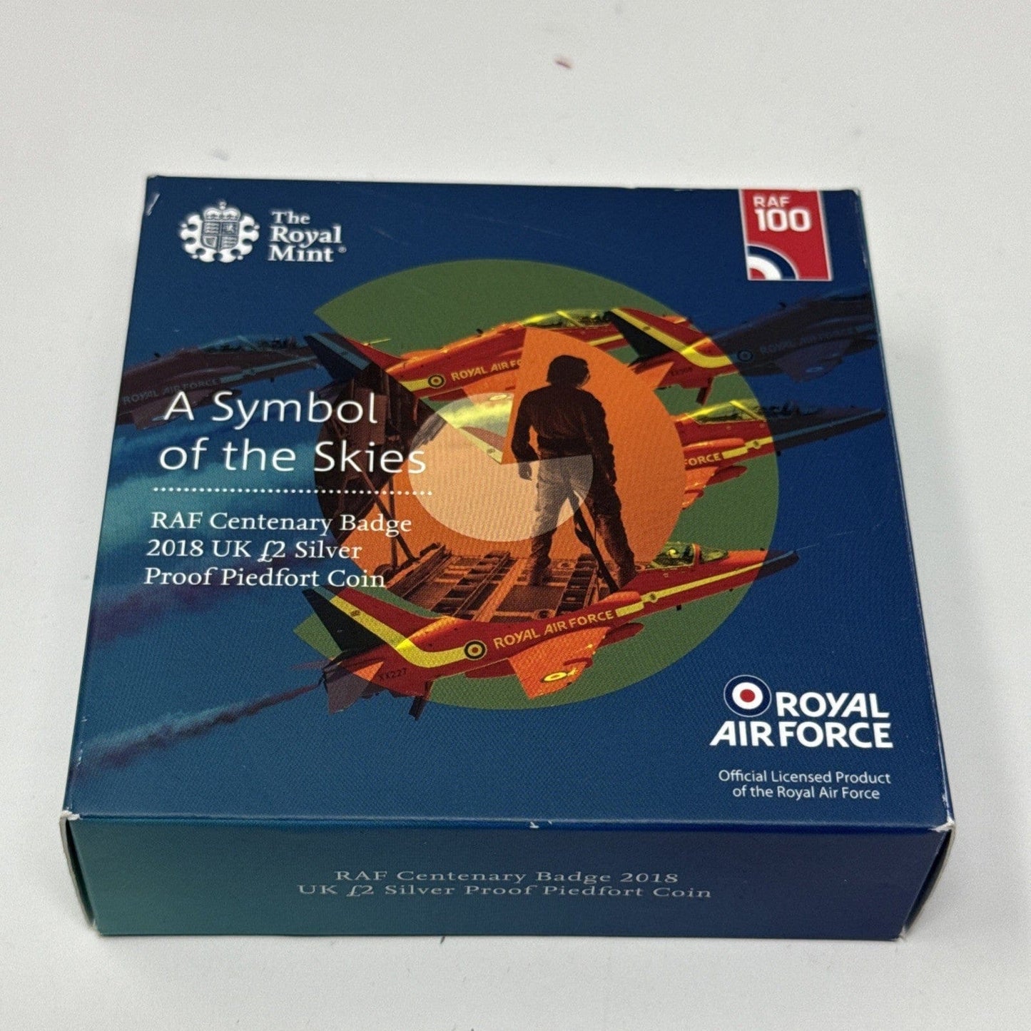 Exclusive Coins RAF Centenary Badge 2018 UK £2 Silver Proof Piedfort Coin
