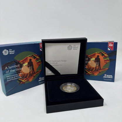 Exclusive Coins RAF Centenary Badge 2018 UK £2 Silver Proof Piedfort Coin
