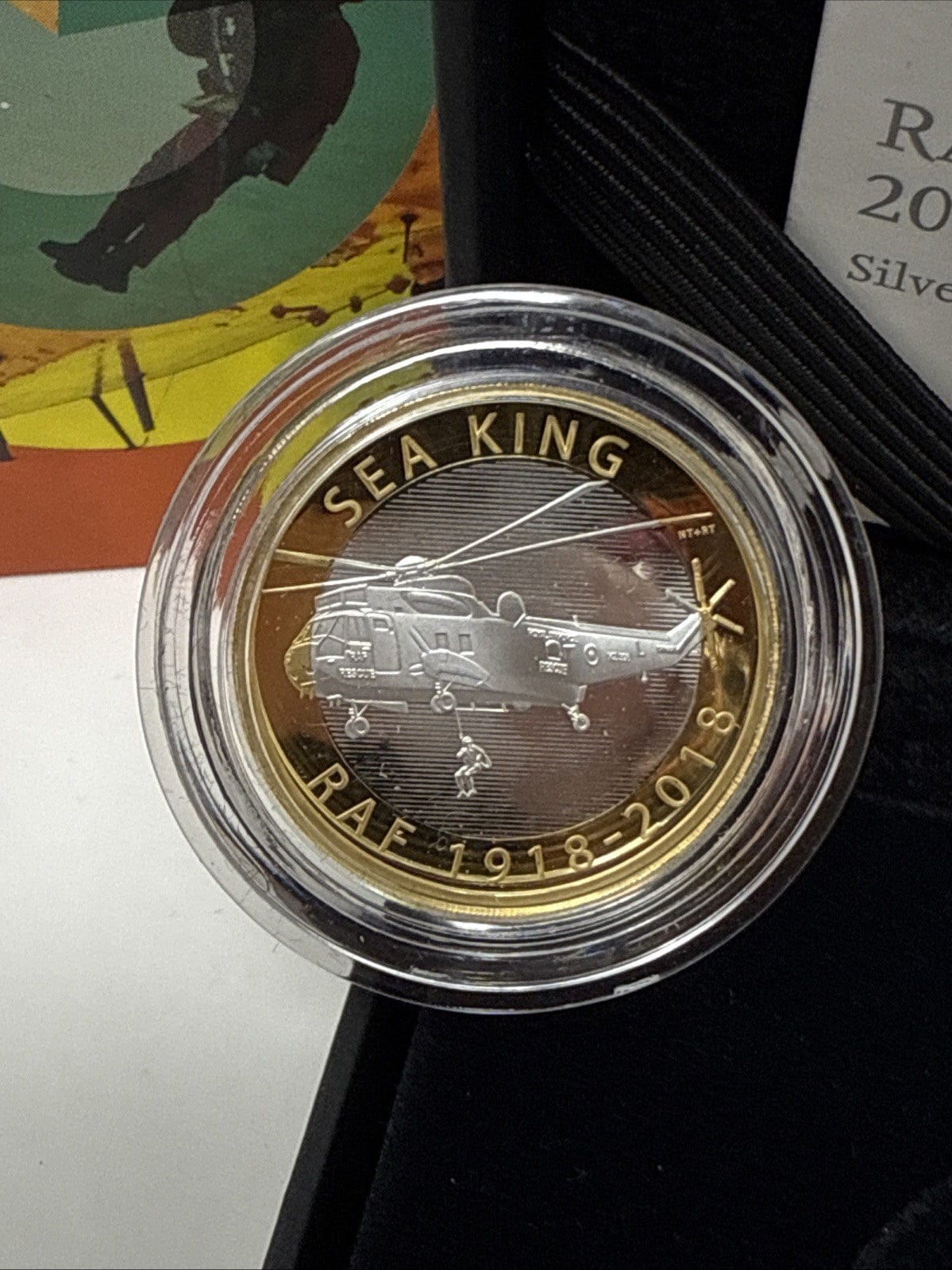 Exclusive Coins RAF centenary Sea King 2018 UK £ 2 Silver Proof Coin