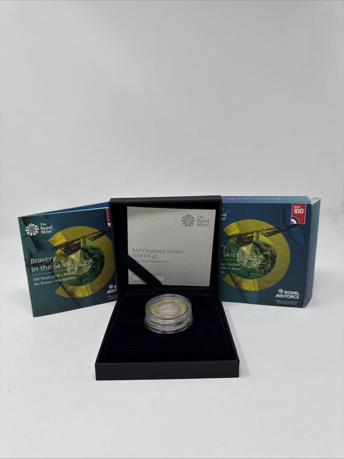 Exclusive Coins RAF centenary Spitfire 2018 UK £2 Coin Piedfort  Proof