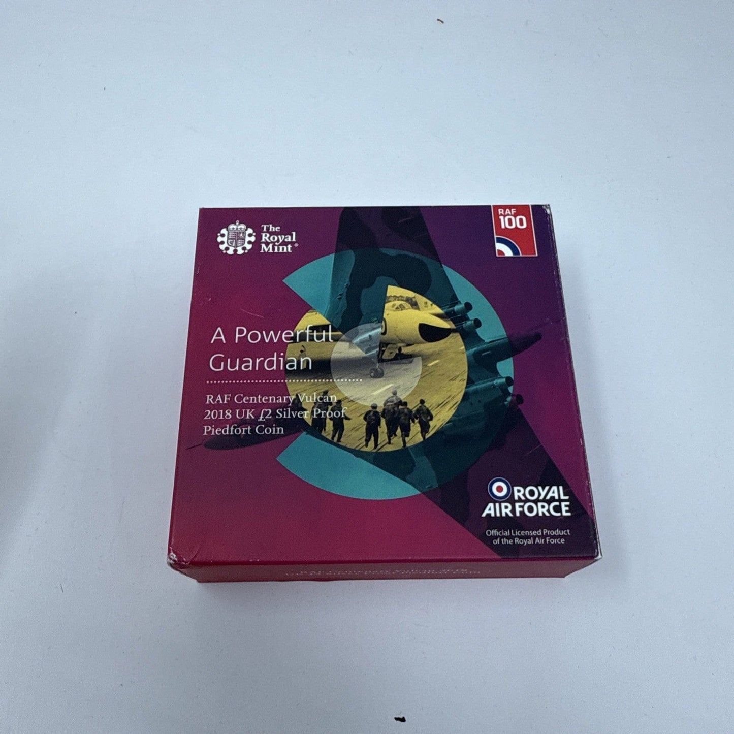 Exclusive Coins RAF centenary Vulcan 2018 UK £2 Silver Proof Piedfort Coin