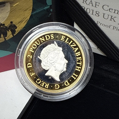 Exclusive Coins RAF centenary Vulcan 2018 UK £2 Silver Proof Piedfort Coin