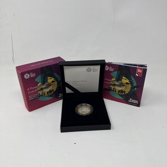 Exclusive Coins RAF centenary Vulcan 2018 UK £2 Silver Proof Piedfort Coin