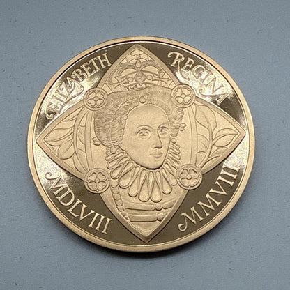 Exclusive Coins The 2008 Uk Queen Elizabeth I £5 Gold Proof Coin 22k Royal Mint