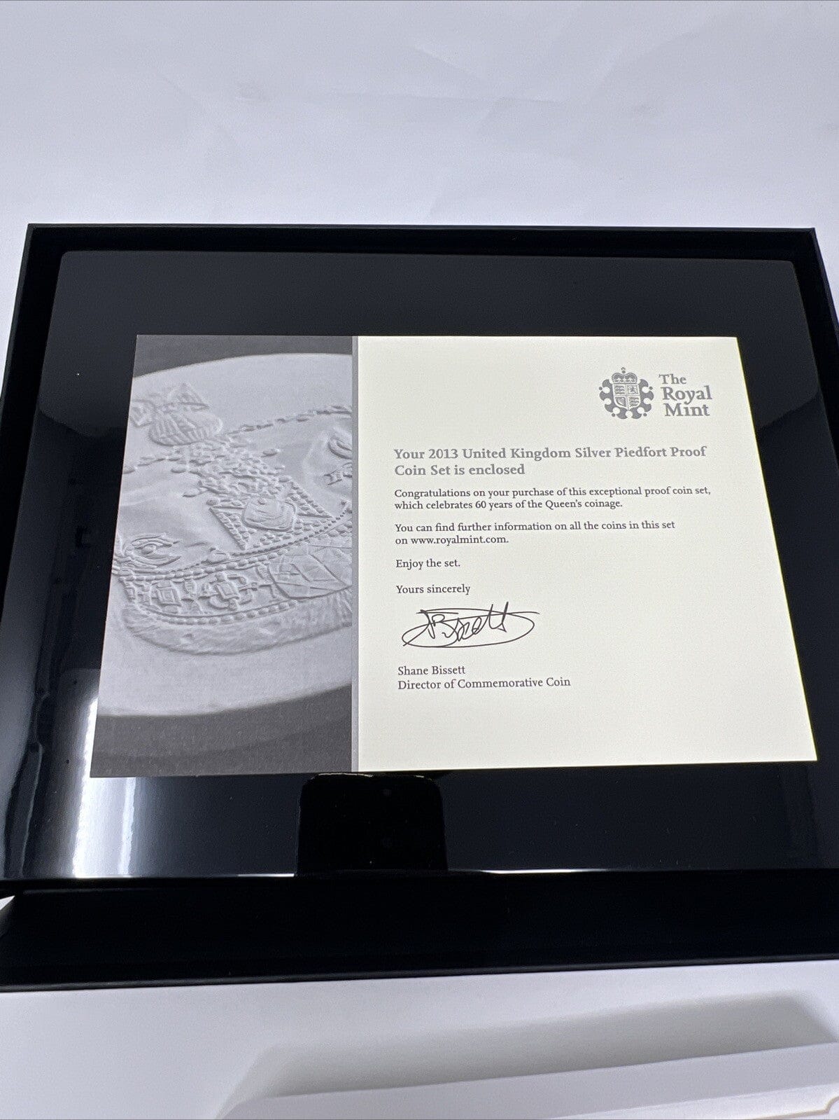 Exclusive Coins The 2013 Uk Silver Piedfort Proof 7  Coin  Collection With Gold Plate