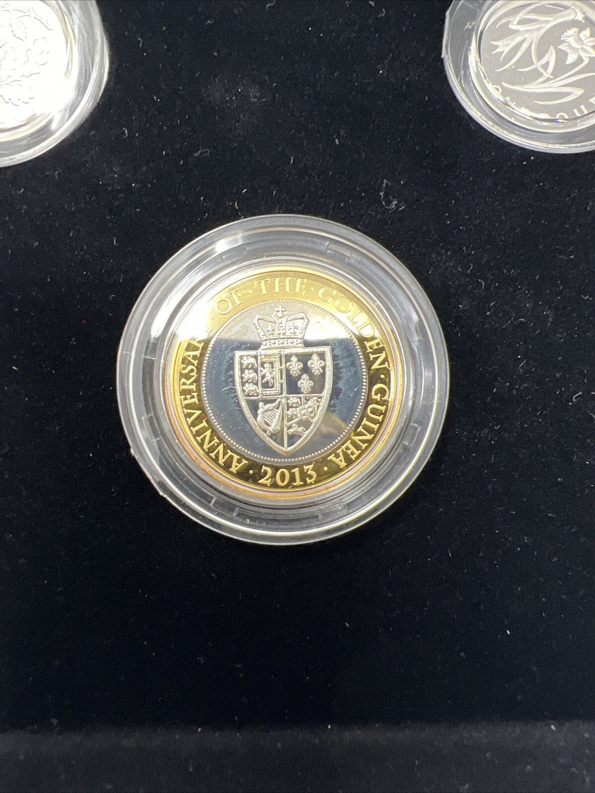 Exclusive Coins The 2013 Uk Silver Piedfort Proof 7  Coin  Collection With Gold Plate