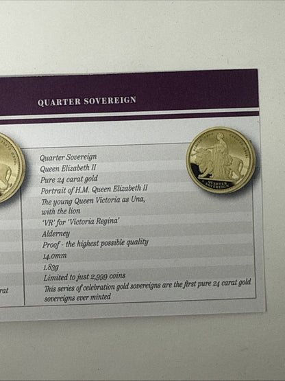Exclusive Coins The 2019 Queen Victoria 200th Anniversary 24k Proof Set With The Una & the Lion