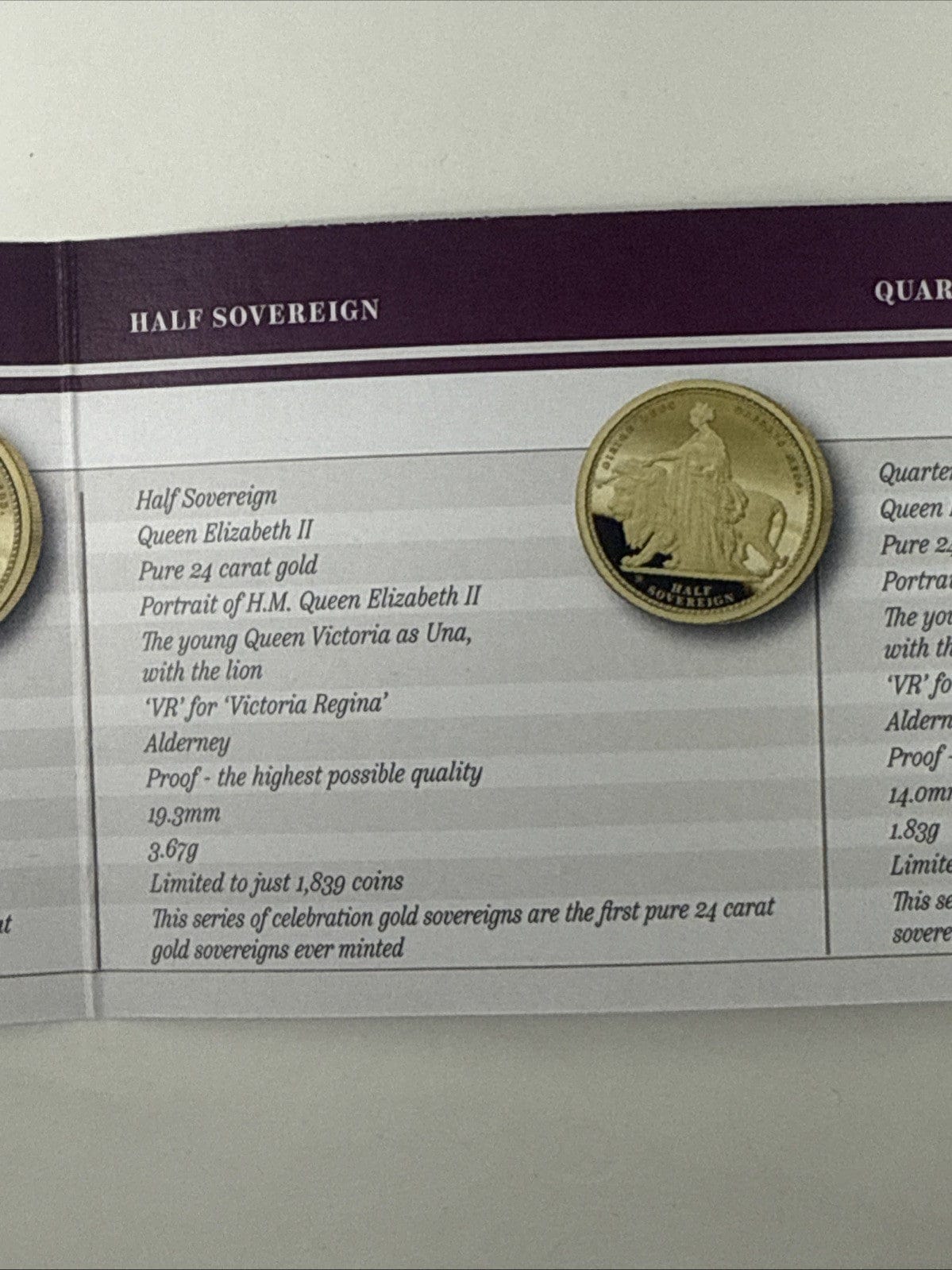 Exclusive Coins The 2019 Queen Victoria 200th Anniversary 24k Proof Set With The Una & the Lion