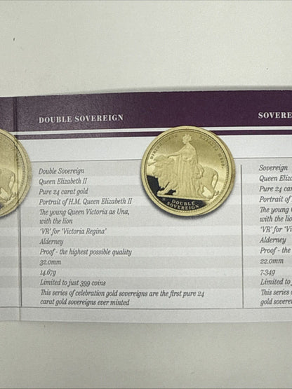 Exclusive Coins The 2019 Queen Victoria 200th Anniversary 24k Proof Set With The Una & the Lion