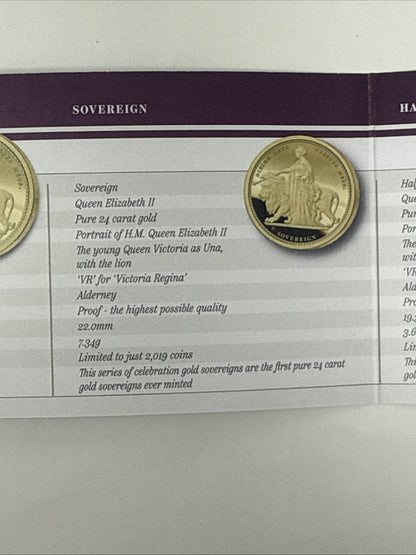 Exclusive Coins The 2019 Queen Victoria 200th Anniversary 24k Proof Set With The Una & the Lion