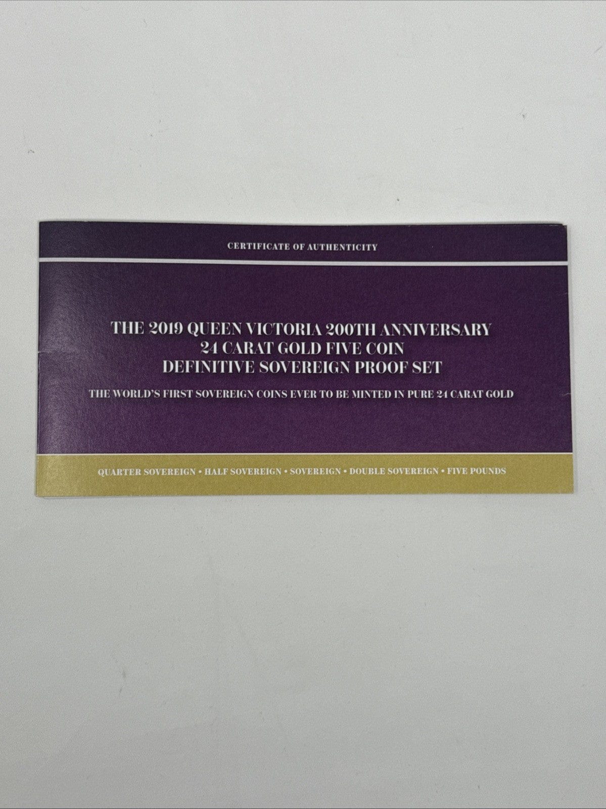 Exclusive Coins The 2019 Queen Victoria 200th Anniversary 24k Proof Set With The Una & the Lion