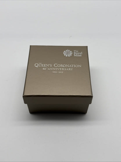 Exclusive Coins The 60th Anniversary Of The Queens Coronation £5 Piedfort Coin Royal Mint