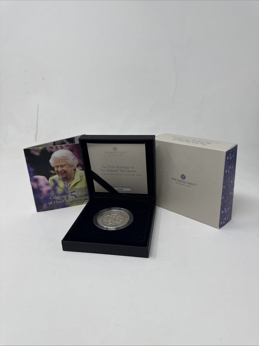 Exclusive Coins The 95th Birthday Of Her Majesty The Queen 2021 UK £5 Silver Proof Piedfort Coin
