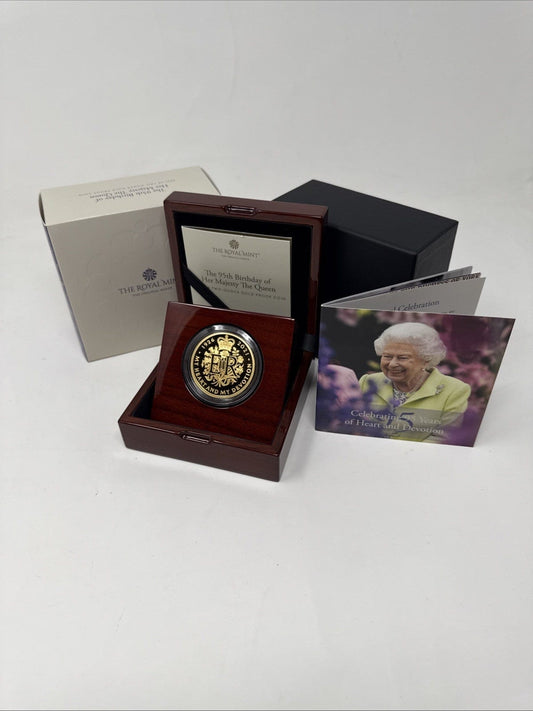 Exclusive Coins The 95th Birthday Uk Two -ounce Gold Proof Coin Only 200 Struck 24k Royal Mint