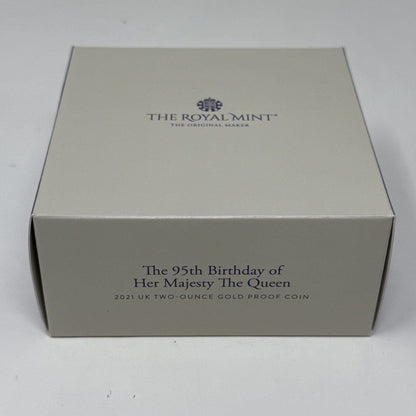 Exclusive Coins The 95th Birthday Uk Two -ounce Gold Proof Coin Only 200 Struck 24k Royal Mint