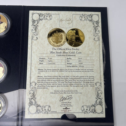 Exclusive Coins The King Of Rock Gold And Silver Proof  Collection