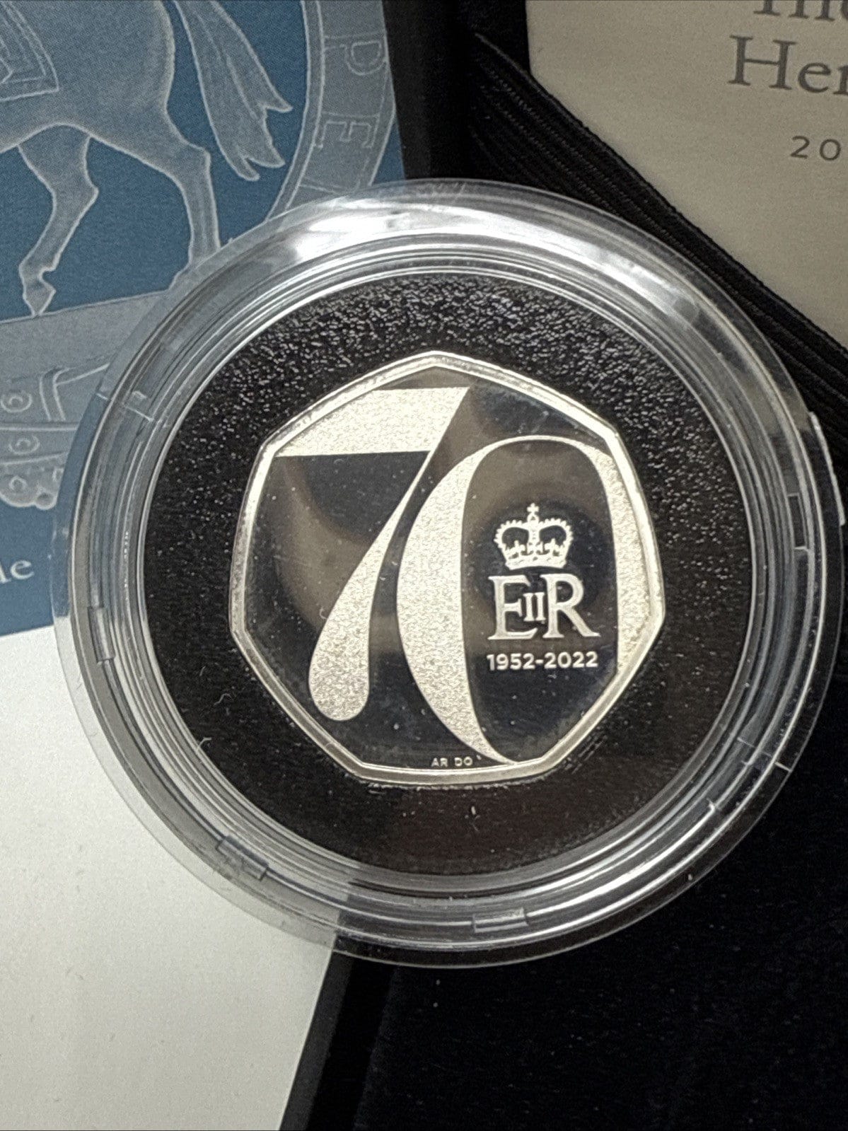 Exclusive Coins The Platinum Jubilee Of Her Majesty The Queen 2022 UK 50p Silver Proof Piedfort