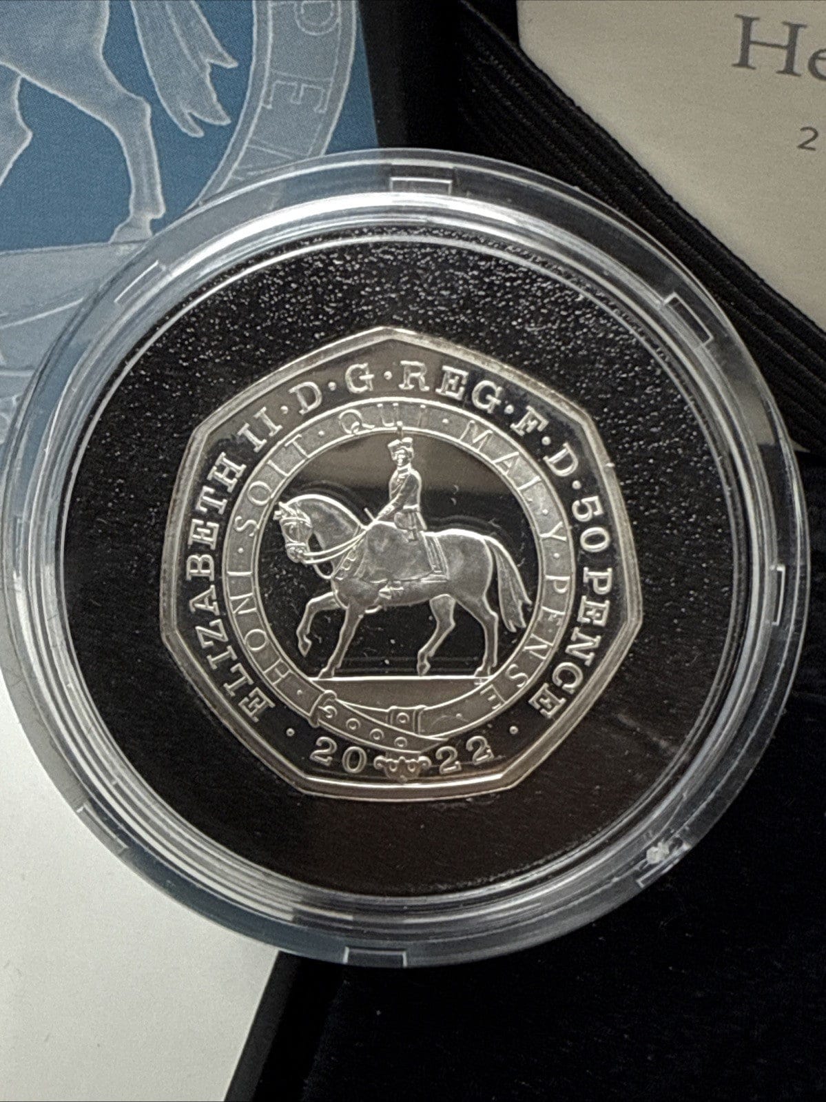 Exclusive Coins The Platinum Jubilee Of Her Majesty The Queen 2022 UK 50p Silver Proof Piedfort