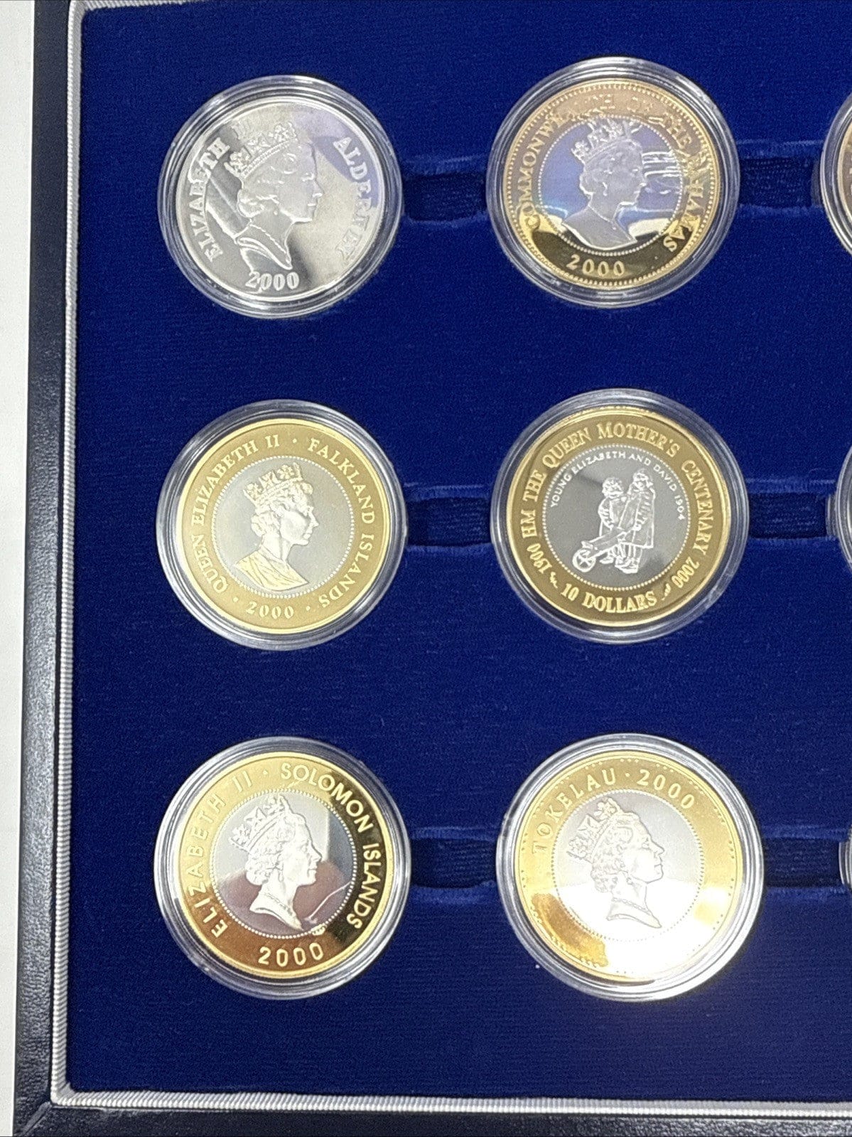 Exclusive Coins The Queen Mother 9.25  Silver Crown Collection 12 Crowns 8 With 24k Plate